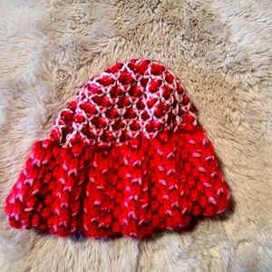 1970s Pink Zwicker vintage knitted beanie 100% Wool